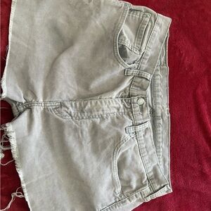 Gray Women's Denim Shorts